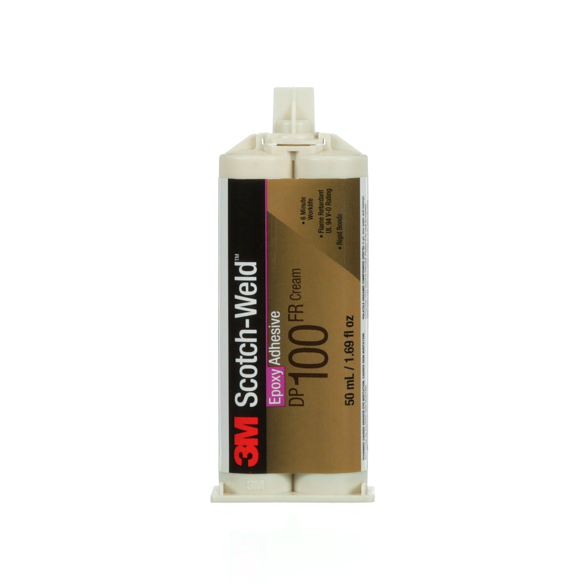 3M™ 스카치-웰드™ 난연 UL94(V0) 에폭시 접착제 DP100FR, 크림색, 48.5 mL 듀오팩
