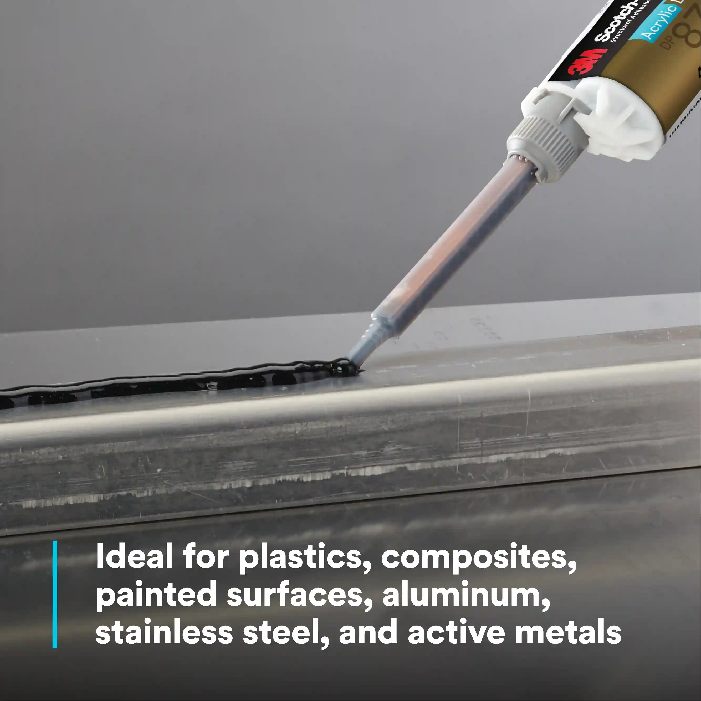 3M™ 스카치-웰드™ Low VOC 비인화성 아크릴 접착제 DP8705NS, 검정, 45 mL 듀오팩 thumbnail 3