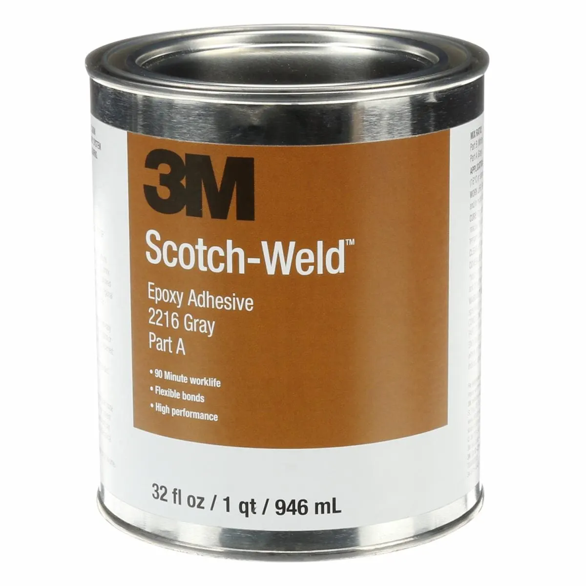 3M™ 스카치-웰드™ 에폭시 접착제 2216, 회색, Part B/A, 1.57 L