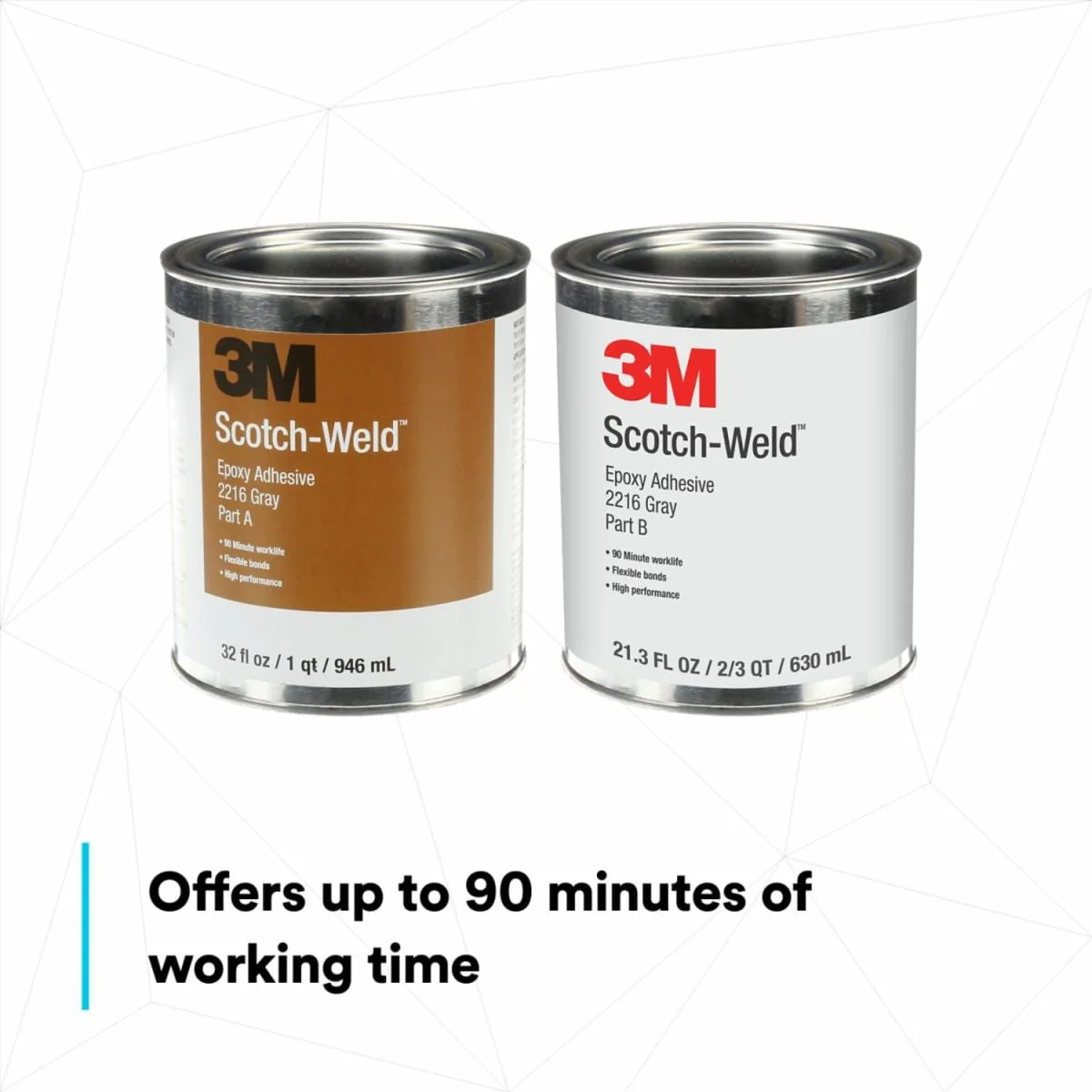 3M™ 스카치-웰드™ 에폭시 접착제 2216, 회색, Part B/A, 1.57 L thumbnail 2