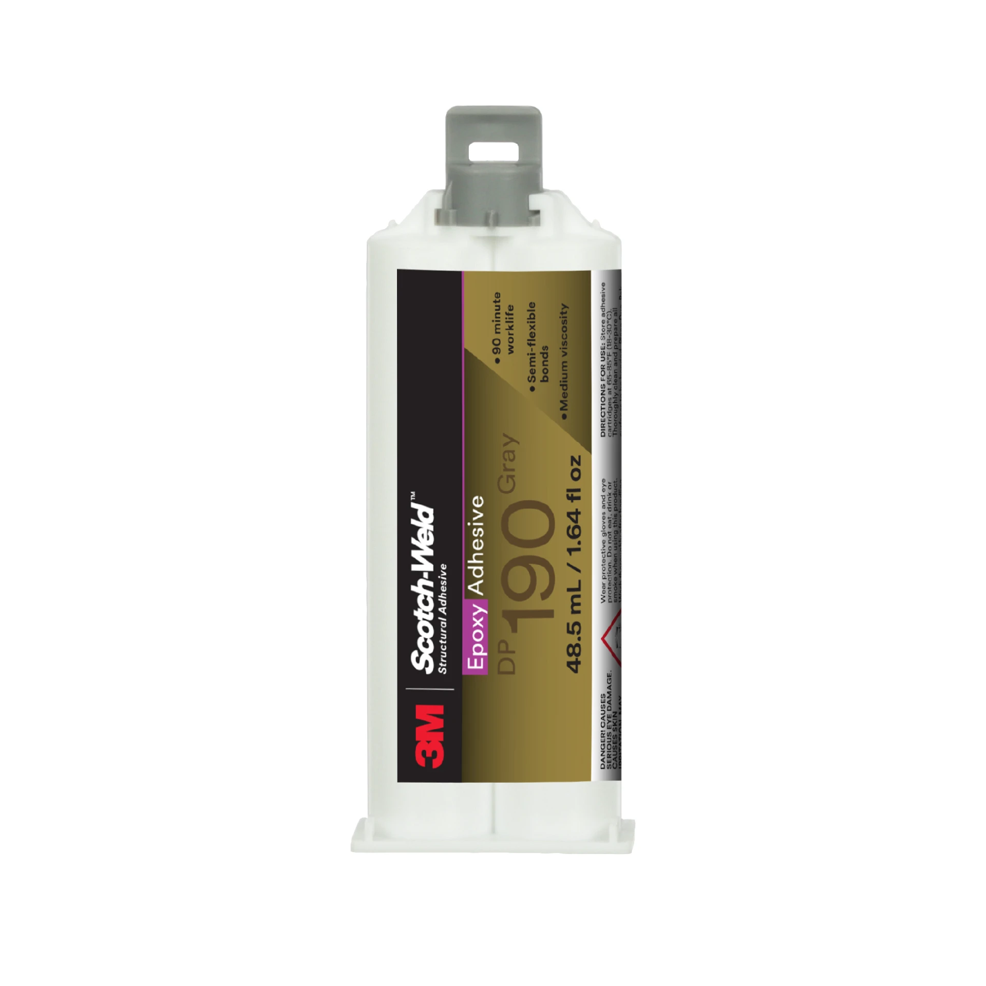 3M™ 스카치-웰드™ 에폭시 접착제 DP190, 회색, 48.5 mL 듀오팩