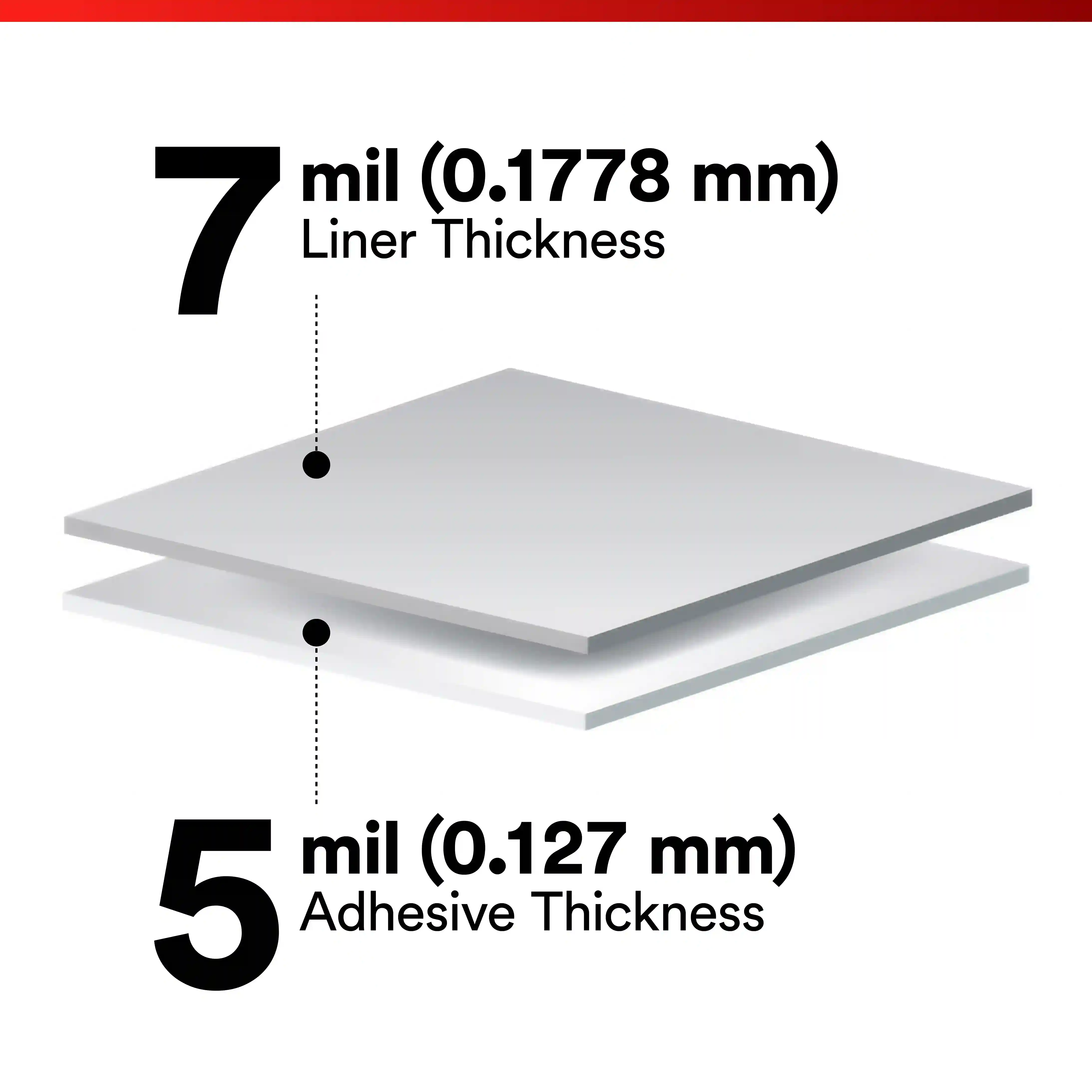 3M™ 양면 전사 테이프 9775WL+, 투명, 1371.6 mm x 54.9 m thumbnail 4