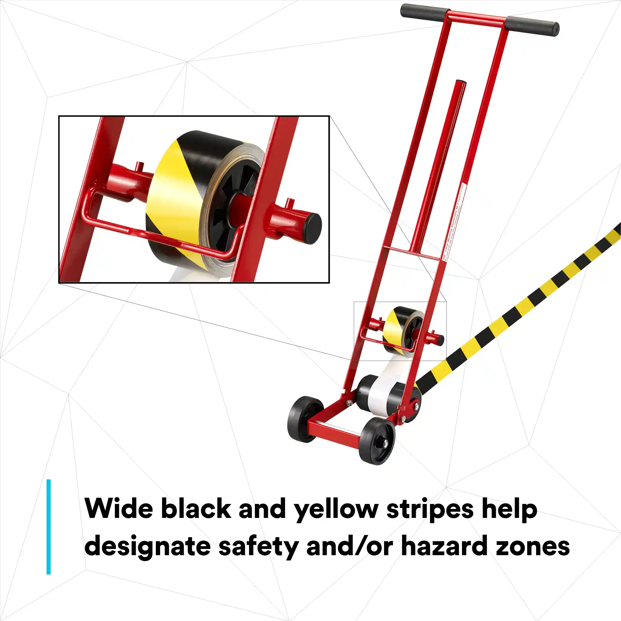 3M™ 안전 줄무늬 비닐 테이프 5702, 검정/노랑, 50.8 mm x 32.91 m thumbnail 7