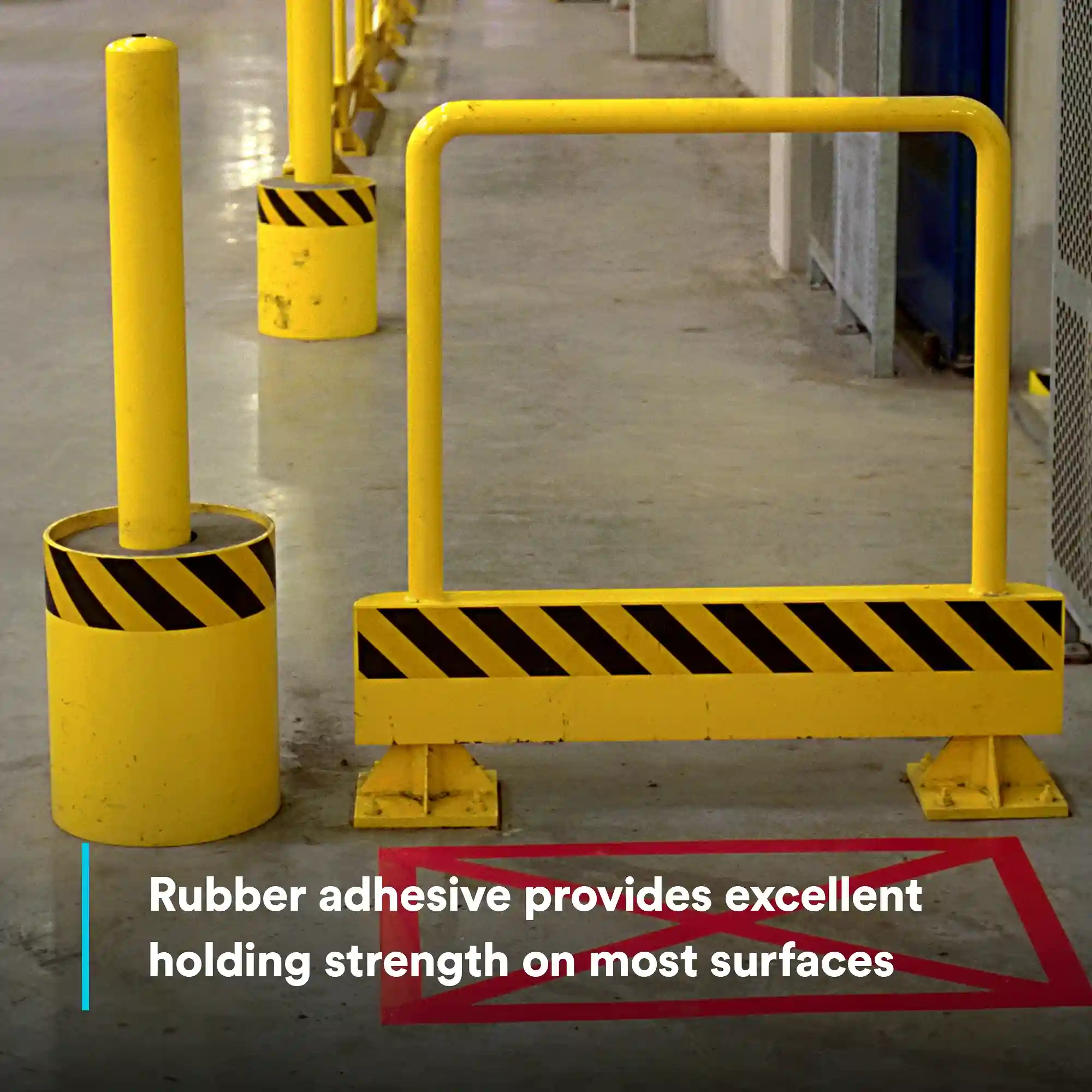 3M™ 안전 줄무늬 비닐 테이프 5702, 검정/노랑, 50.8 mm x 32.91 m thumbnail 5